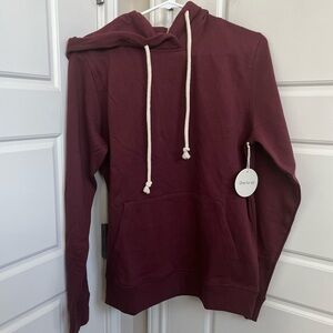 Pact Raisin All for One Unisex Hoodie NWT Size XS